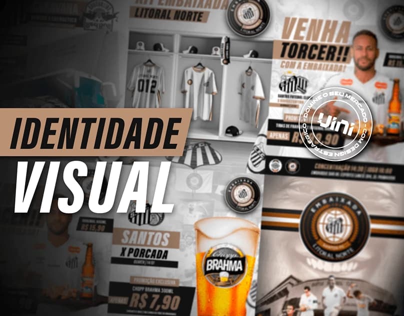 Litoral Norte · Santos FC — Identidade e aplicações para uma embaixada de torcida.