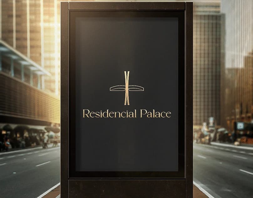 Residencial Palace — Identidade visual para um empreendimento imobiliário.